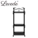 Levede Plant Stand 3 Tiers Outdoor Indoor Metal Flower Pots Rack Garden Shelf