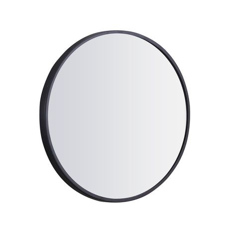 Wall Mirror Round Shaped Bathroom Makeup Mirrors Smooth Edge 60CM