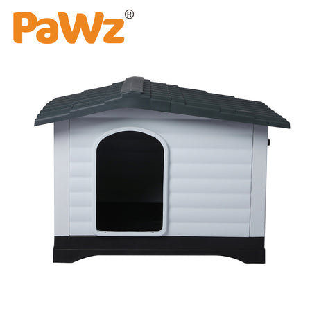 PaWz Dog Kennel Outdoor Indoor Pet Plastic Garden Large House Weatherproof Outside