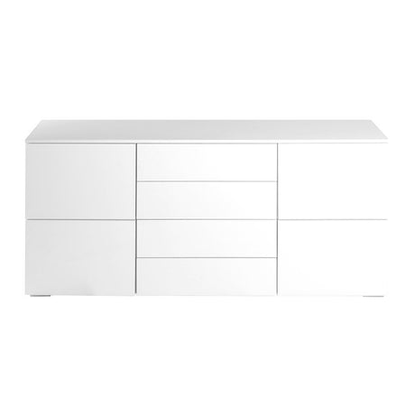 Levede Buffet Sideboard Cabinet Storage Modern High Gloss Cupboard Drawers White 150cm