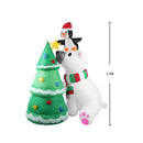 Santaco Inflatable Christmas Decor Polar Bear Tree 1.8M LED Lights Xmas Party