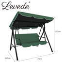 Swing Chair Hammock Outdoor Furniture Garden Canopy Cushion Bench Green