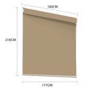 Modern Blockout Roller Blinds Curtain Full Sun Shading Room Tan 180cmx210cm