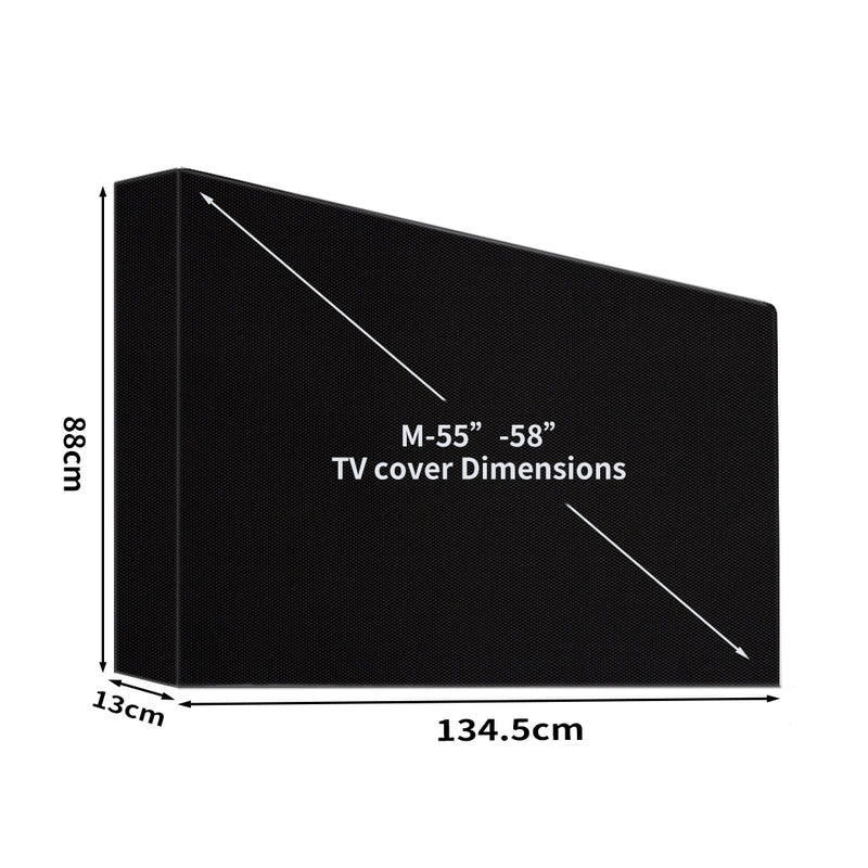 TV Cover 55"-58" Inch Outdoor Patio Flat Television Protector Screen Waterproof