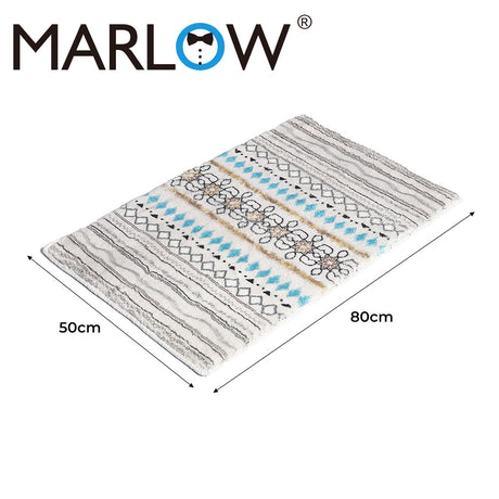 Marlow Floor Mat Rugs Shaggy Rug Large Area Carpet Bedroom Living Room 50x80cm