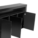 Levede Buffet Sideboard Cabinet Storage Modern High Gloss Furniture Black