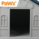 PaWz Dog Kennel Outdoor Indoor Pet Plastic Garden Large House Weatherproof Outside