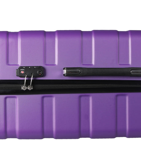 Slimbridge Luggage Suitcase Trolley 3Pcs set 20 24 28 Travel Packing Lock Purple