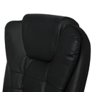 Gaming Chair Office Computer Seat Racing PU Leather Executive Racer Recliner Black without footrest