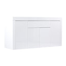 Levede Buffet Sideboard Cabinet High Gloss Storage Modern Doors Cupboard White