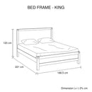 Java Bedframe King Size Oak