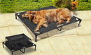 PaWz Heavy Duty Pet Bed Trampoline Dog Puppy Cat Hammock Mesh  Canvas XL Black