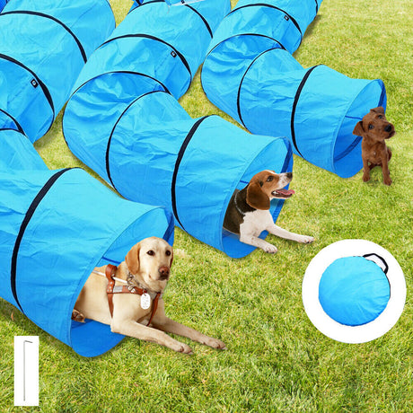 PaWz Outdoor Waterproof Pet Dog Agility Training Exercise Long Tunnel 3M NEW