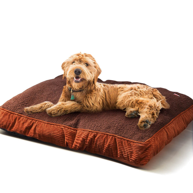 PaWz Pet Bed Mattress Dog Cat Pad Mat Puppy Cushion Soft Warm Washable L Brown