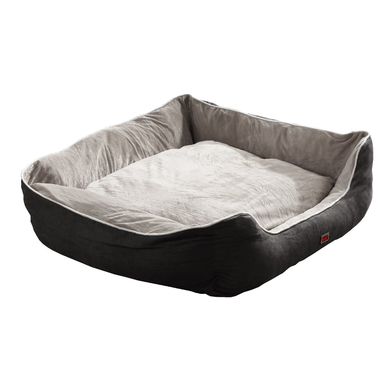 PaWz Grey Large Soft Pet Bed Mattress with Removable Cover