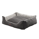 PaWz Grey Large Soft Pet Bed Mattress with Removable Cover