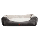 PaWz Grey Large Soft Pet Bed Mattress with Removable Cover