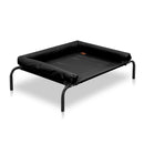 PaWz Large Black Heavy Duty Pet Bed Bolster Trampoline