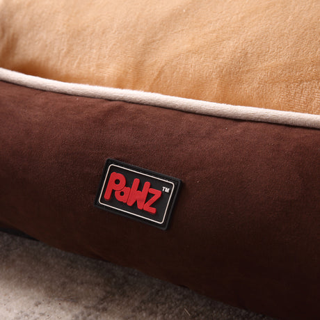 PaWz Size 3XL Brown Colour Pet Deluxe Soft Cushion with High Back Support