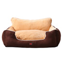 PaWz Size 3XL Brown Colour Pet Deluxe Soft Cushion with High Back Support