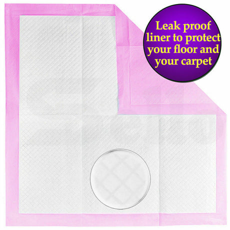 PaWz 400pc 60x60cm Puppy Pet Dog Indoor Cat Toilet Training Pads Absorbent Pink