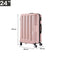 Luggage TSA Hard Case Suitcase Travel Lightweight Trolley Carry on Bag 24" Pink