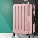 Luggage TSA Hard Case Suitcase Travel Lightweight Trolley Carry on Bag 28" Pink