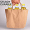 50x Brown Paper Bag Kraft Eco Recyclable Gift Carry Shopping Retail Bags Handles