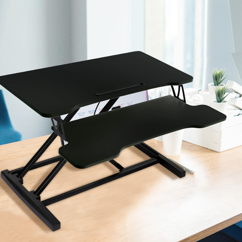 Levede Standing Office Desk Riser Height Adjustable Sit Stand Shelf Computer