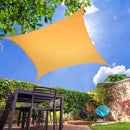 Sun Shade Sail Cloth Canopy ShdeCloth Outdoor Awning Rectangle Cover Beige 2x2.5