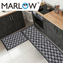 Marlow 2x Kitchen Mat Floor Rugs Area Carpet Non-Slip Door Mat 45x120cm /45x75cm