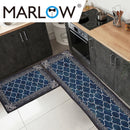 Marlow 2x Kitchen Mat Floor Rugs Area Carpet Non-Slip Door Mat 45x180cm /45x75cm