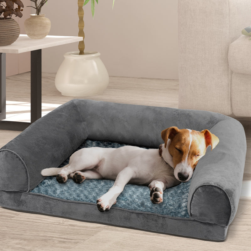 Pet Bed Sofa Dog Beds Bedding Soft Warm Mattress Cushion Pillow Mat Plush M