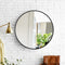 Wall Mirror Round Shaped Bathroom Makeup Mirrors Smooth Edge 60CM