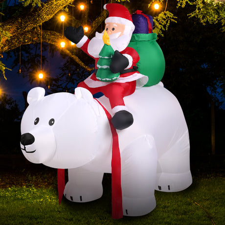 Inflatable Christmas Santa Snowman with LED Light Xmas Decoration Outdoor Type 9