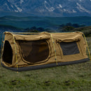 Mountview Double King Swag Camping Swags Canvas Dome Tent Hiking Mattress Khaki