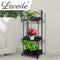 Levede Plant Stand 3 Tiers Outdoor Indoor Metal Flower Pots Rack Garden Shelf