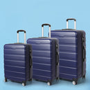 Slimbridge Luggage Suitcase Trolley 3Pcs set 20 24 28 Travel Packing Lock Navy