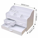 Wood-Plastic Makeup Cosmetic DIY Holder Jewellery Case Storage Organizer Drawers