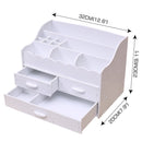 Wood-Plastic Makeup Cosmetic DIY Holder Jewellery Case Storage Organizer Drawers