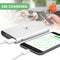 2IN1 Qi Wireless Charger 10000mAh Fast Charging Pad iPhone Samsung Android Black