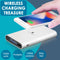 2IN1 Qi Wireless Charger 10000mAh Fast Charging Pad iPhone Samsung Android White