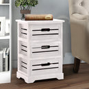 Levede Bedside Table Cabinet Lamp Side Nightstand Unit High Gloss Storage Shelf