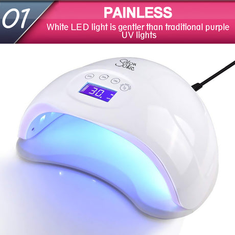 Salon Chic LED UV Nail Lamp Gel Polish Dryer Manicure Curing Smart Sensor Light