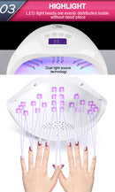 Salon Chic LED UV Nail Lamp Gel Polish Dryer Manicure Curing Smart Sensor Light