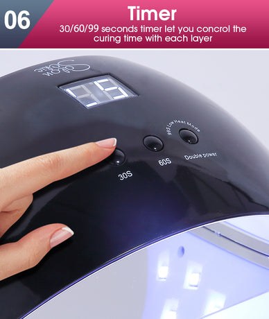 Salon Chic LED UV Nail Lamp Gel Polish Dryer Manicure Curing Smart Sensor Light