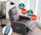 Levede Grey Power Lift Recliner With Massage And Heat