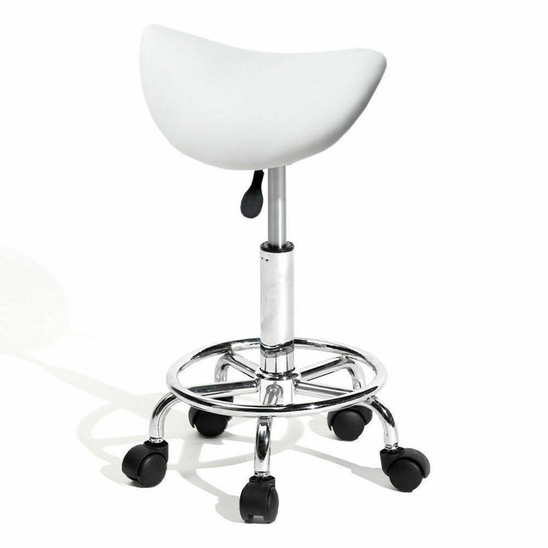 Saddle Salon Stool Bar Swivel Chair Massage Barber Hairdressing Hydraulic Lift