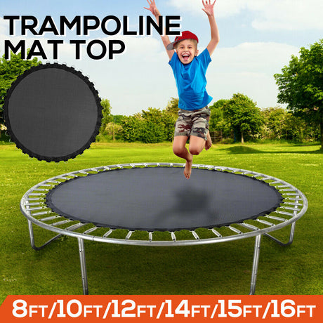 8 FT Kids Trampoline Pad Replacement Mat Reinforced Outdoor Round Spring Cover