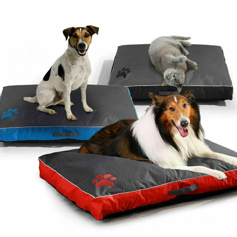 PaWz Pet Bed Mattress Dog Cat Pad Mat Summer Winter Cushion Pillow Size XL Blue